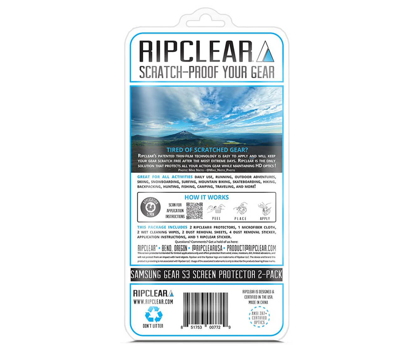 Ripclear Samsung Gear S3 Screen Protector