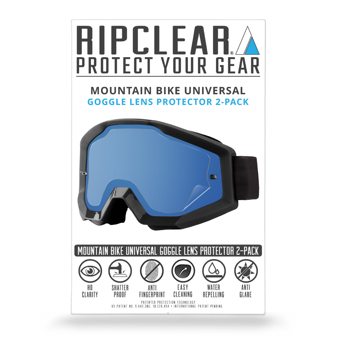 mountain biking goggles Ripclear Universal Mountain Bike Goggle Lens Protector