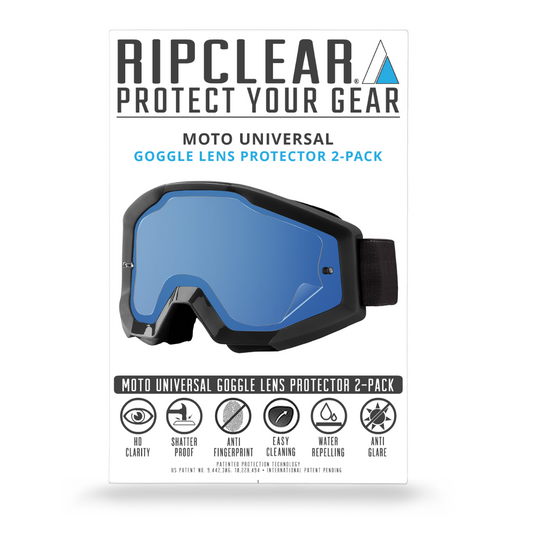 Ripclear 100% Accuri-Strata-Accuri 2-Strata 2 Moto Goggles Lens Protector