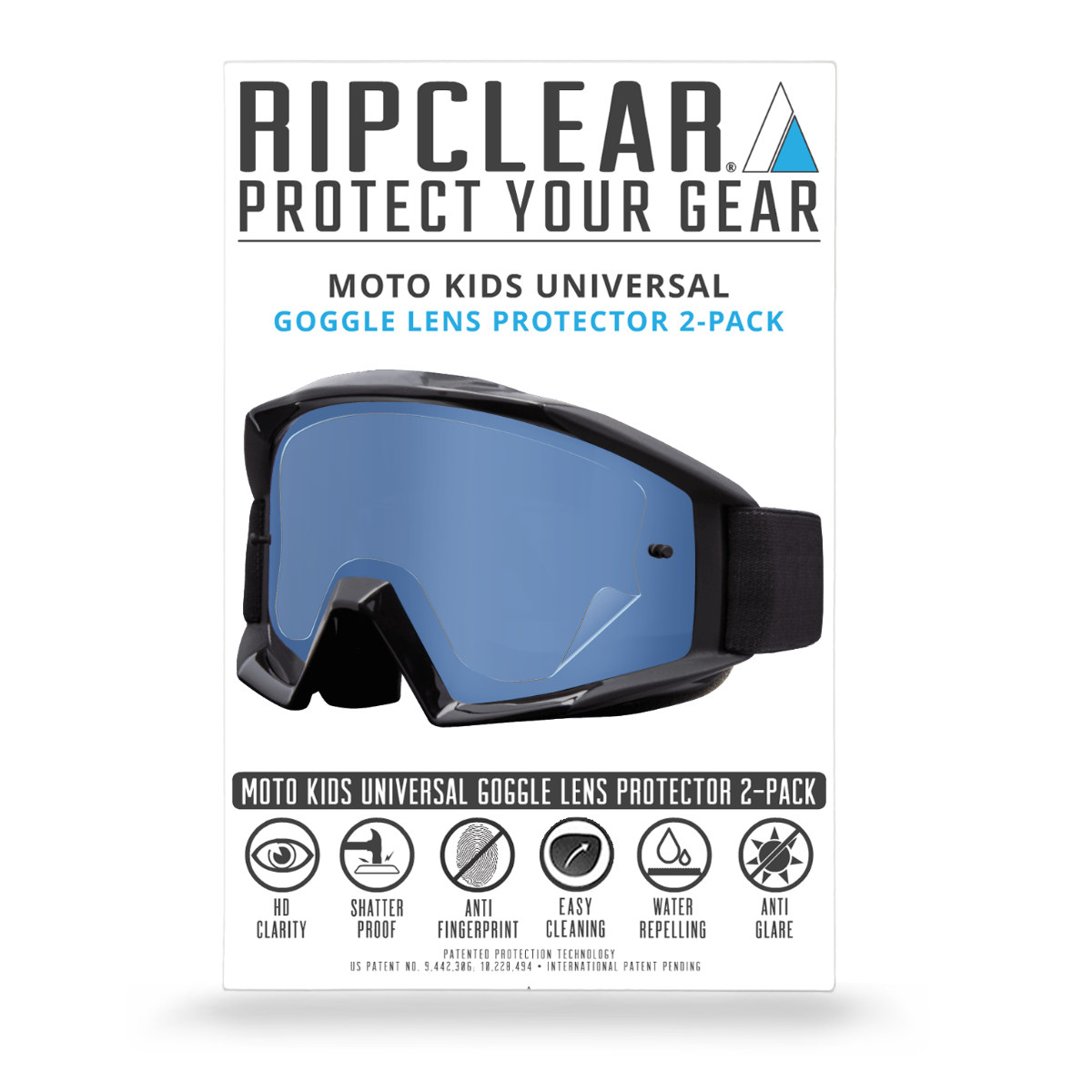 goggles alternative Universal Kids Moto Goggle Lens Protector - 2 Pack - TEAR OFF ALTERNATIVE - CUT TO FIT ALL YOUTH GOGGLES - ALLOWED AT ALL TRACKS